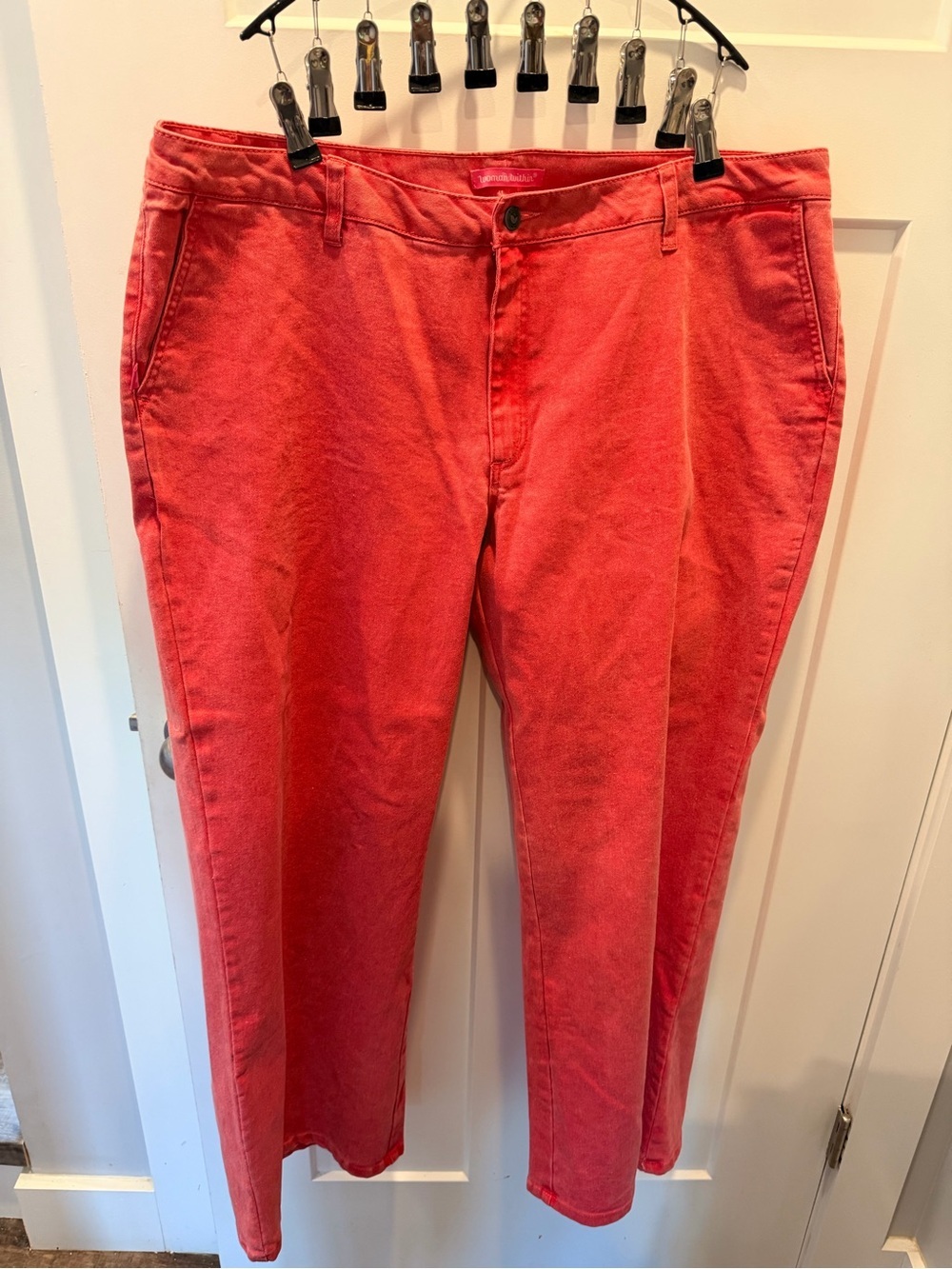 Woman Within Modern Fit Coral Stretch Twill Pants Plus Size 20W Casual Comfort